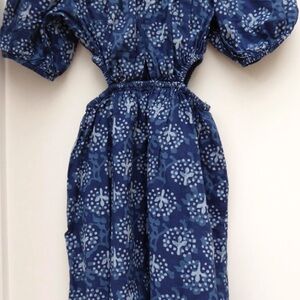 Zara Girls Cut Out Puff sleeve dress, Zara dress, girls dress